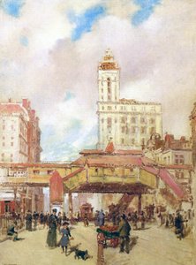 サードアベニュー、ニューヨーク 作： Paul Cornoyer